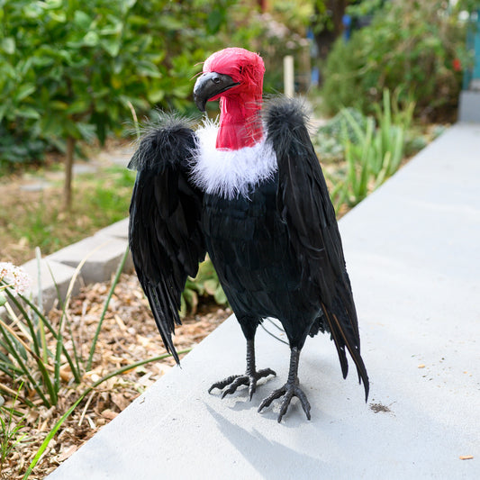 Dead Vulture Effigy 18 inch Tall, Deters Turkey & Black Vultures / Buzzards from Roofs, Trees and Cell Towers