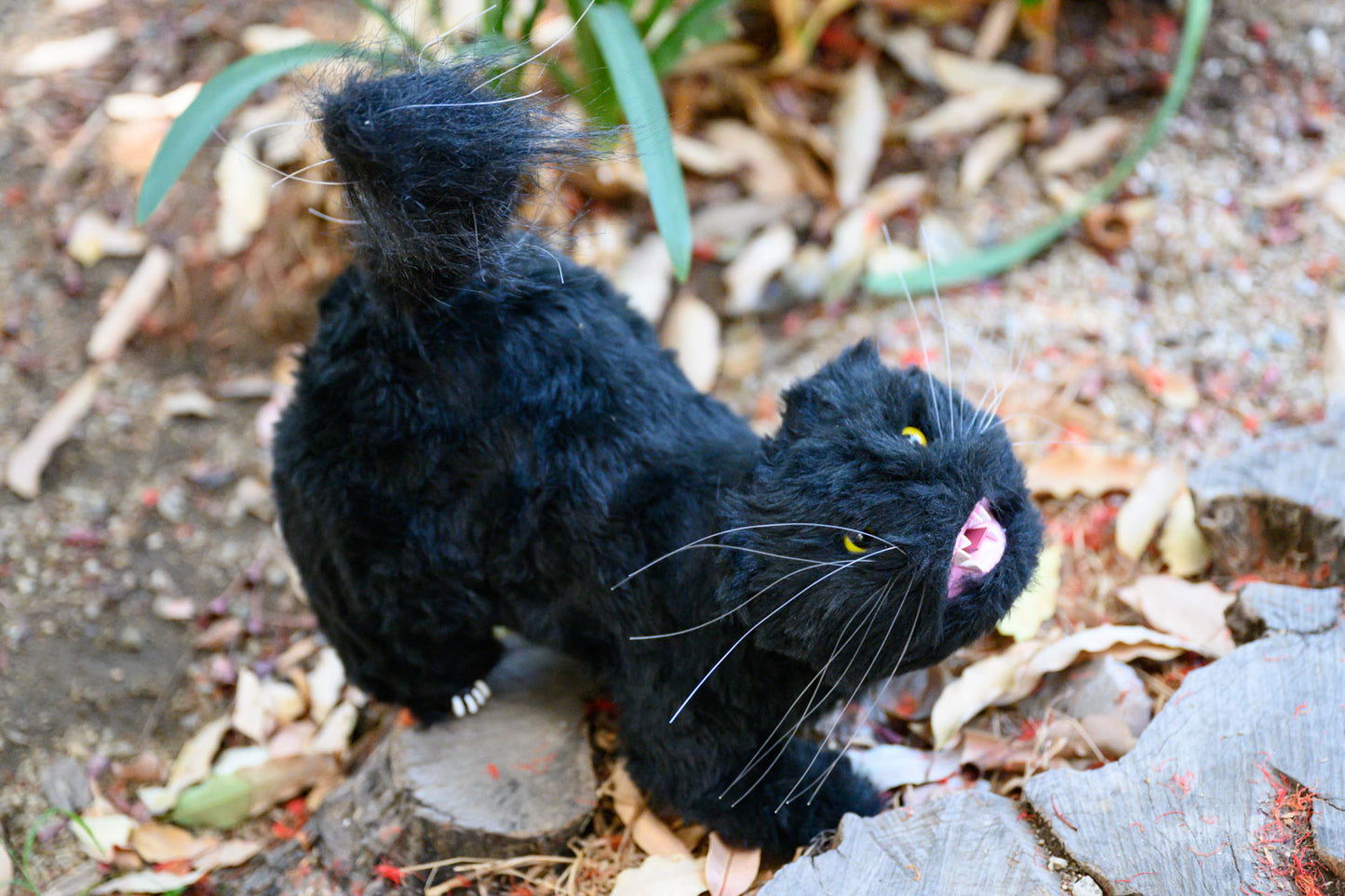 Gull-Cat Bird Deterrent Cat Decoy Devices Black - Keep Birds Away from Boats & Patio