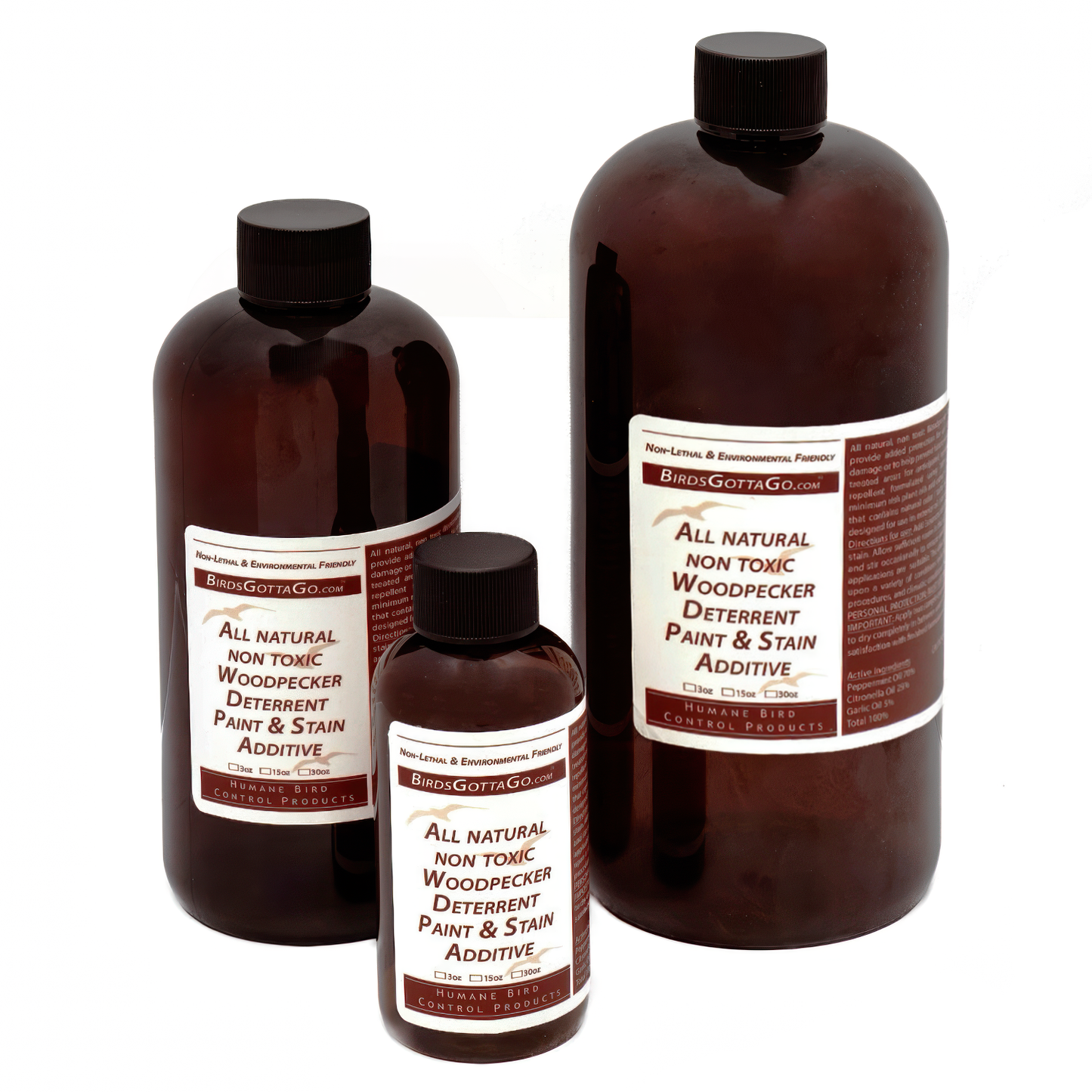 Non toxic, Natural Woodpecker Deterrent Paint and Stain Additive