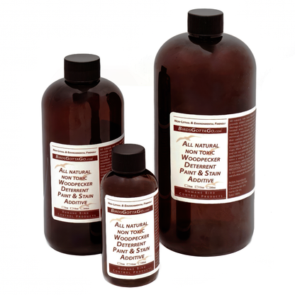 Non toxic, Natural Woodpecker Deterrent Paint and Stain Additive
