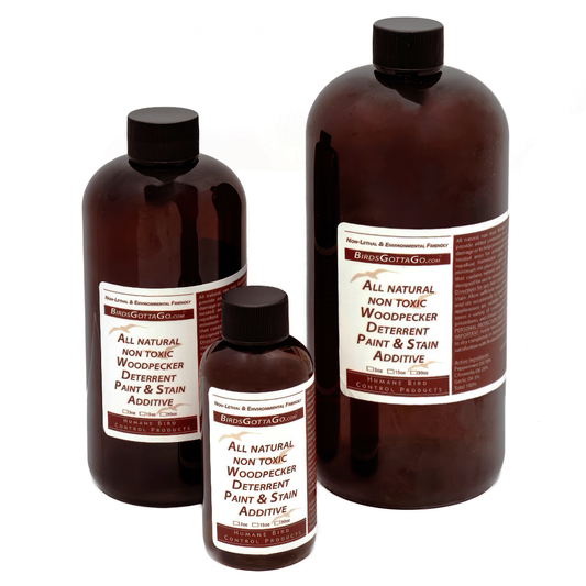 Non toxic, Natural Woodpecker Deterrent Paint and Stain Additive